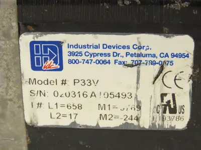 Industrial Devices Corp P33V Stepper Motor 5 Pin 16mm Shaft