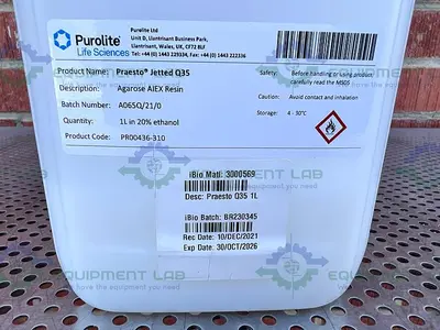 NEW PUROLITE LIFE SCIENCES PRAESTO JETTED Q35 ANTIBODY PURIFICATION RESIN