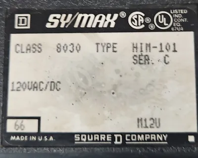 SQUARE D SY/MAX 8030 HIM-101 SERIES C INPUT MODULE. Loc3A-20