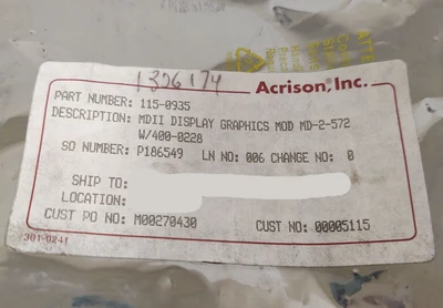 NEW Acrison 115-0935