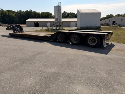 Used 2011 PITTS 50 TON DROP DECK TRI-AXLE Lowboy Trailers Michigan US | Miedema Asset Management Group #1338402