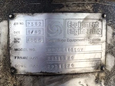 Alfa-Laval MRPX 418 TGV-74C warm milk separator, 316SS.