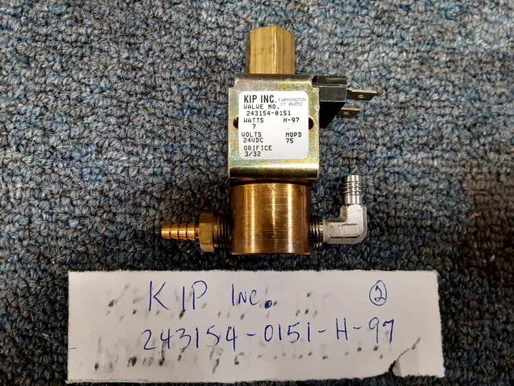 Used KIP INC 243154-0151 24 VDC 75 MOPD 7 Watts Valves/Fittings Arizona US | ASSET CONVERSION SPECIALISTS, INC. #312247