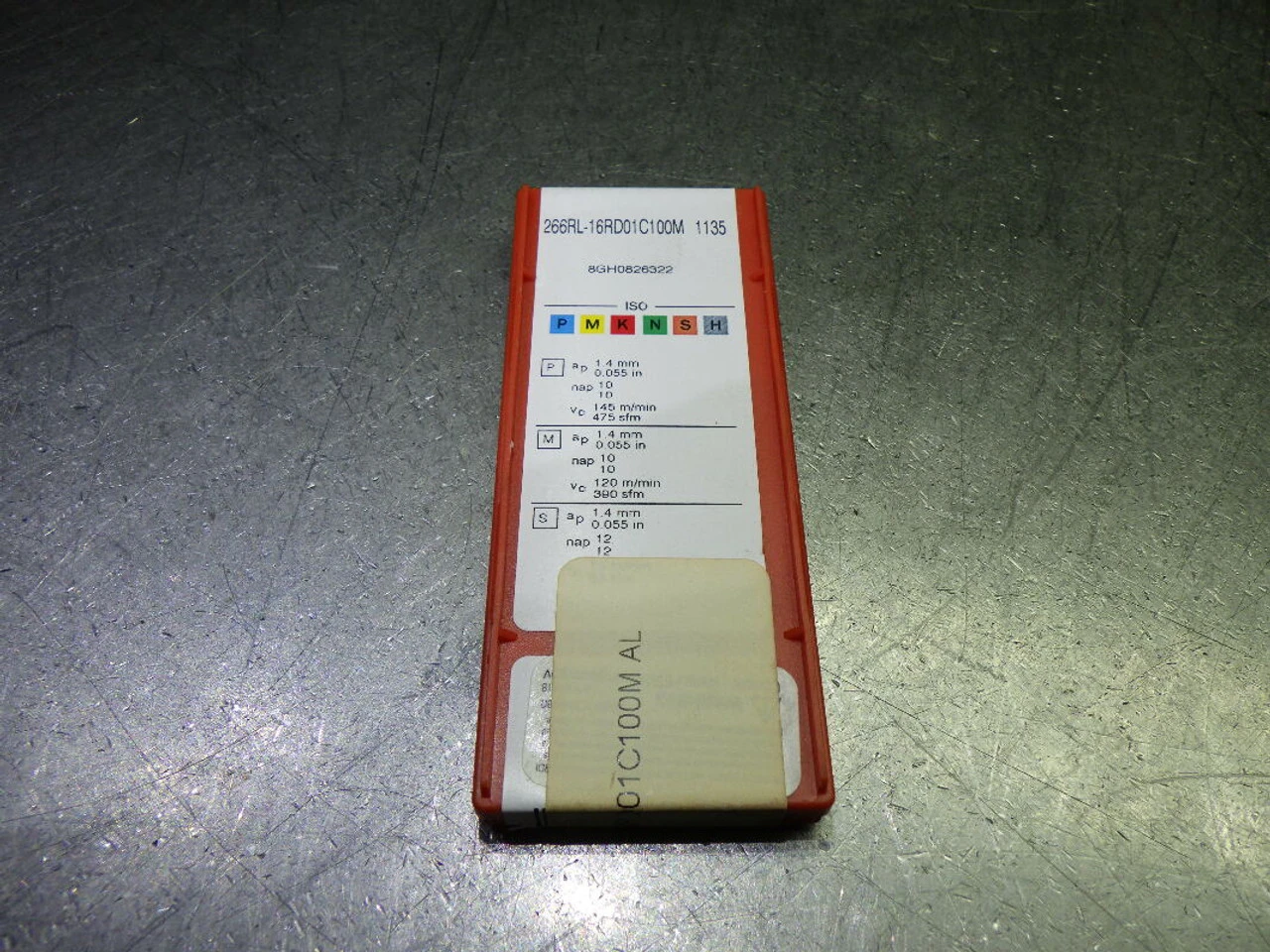 Sandvik Carbide Threading Inserts QTY10 266RL-16RD01C100M 1135 (LOC732)