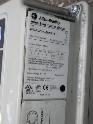 Used ALLEN BRADLEY 280DF12Z10CGRW3P1 Motor Controllers Ohio US | HGR 24 #878353