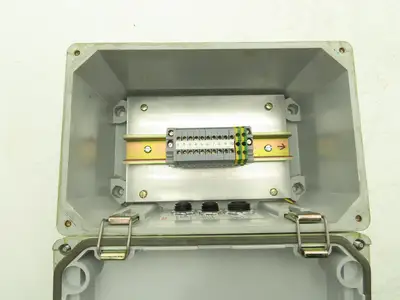 Hoffman A1066JFGR Junction Box 10"x6"x4" With Back panel