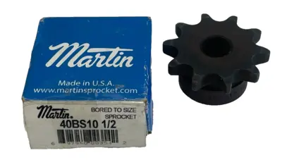 NEW MARTIN 40BS10 1/2 ROLLER CHAIN SPROCKET 40BS1012