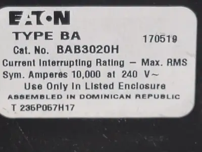 USED EATON BAB3020H
