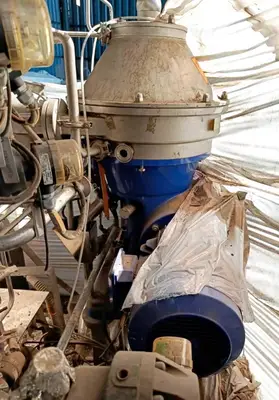 Alfa-Laval BTPX 205 SGD-34 CDP-50 clarifier centrifuge skid, 316L SS.