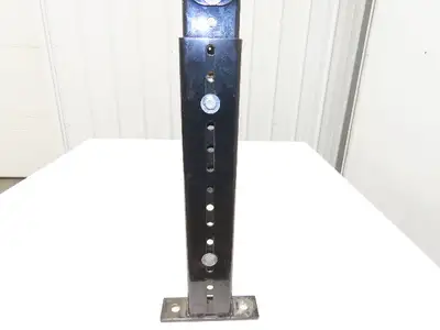 TGW 43"W Conveyor Leg Floor Support 40"BF Adj Height 21.5" to 34" Black