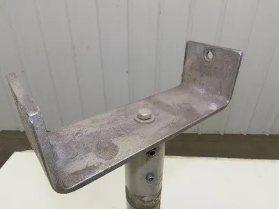 7" Tabletop Conveyor Aluminum Pedestal Round Pipe Leg Stand 16"-20"H Set of 4