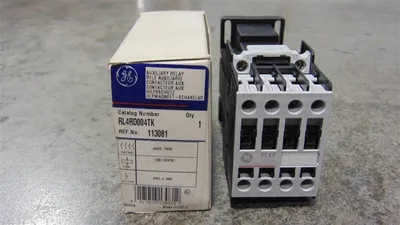 General Electric RL4RD004T 20 Amp DC Contactor 120-125VDC Coil New NIB
