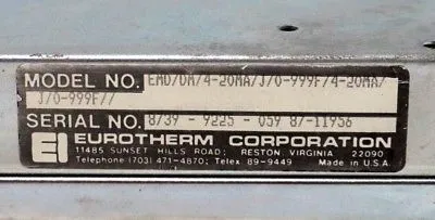 USED EUROTHERM EMD/DM/4-20MA/J/0-999F/4-20MA/J/0-999F PLC MODULE