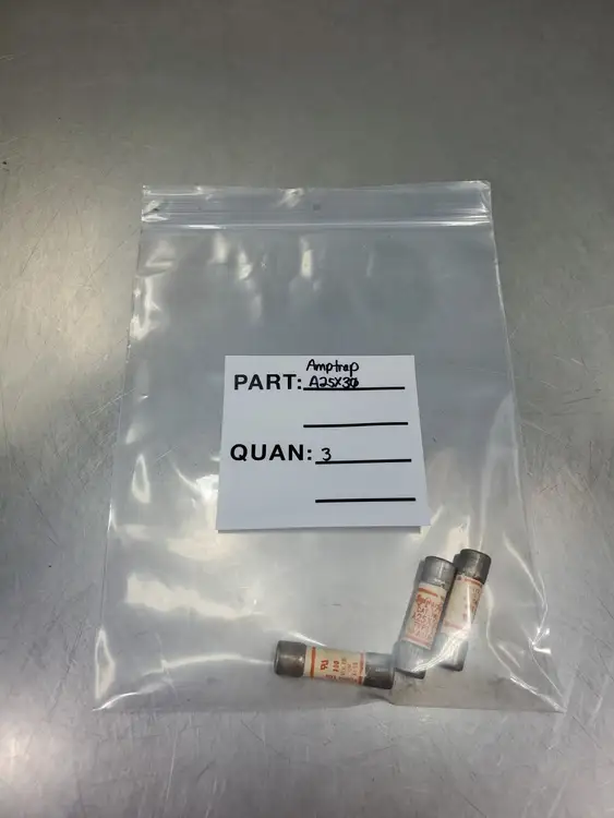 Used Mersen A25X30 Amp-Trap Fuse, 300VAC, 30A, Lot of 3 Fuses | Palmetto Automation #1155949