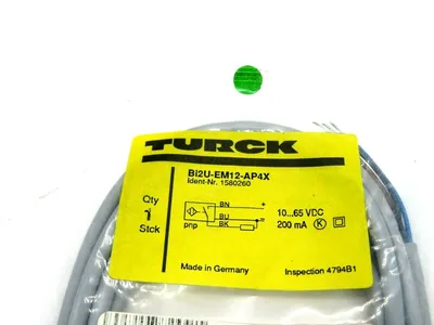 NEW TURCK ELEKTRONIK BI2U-EM12-AP4X PROXIMITY SWITCH BI2UEM12AP4X