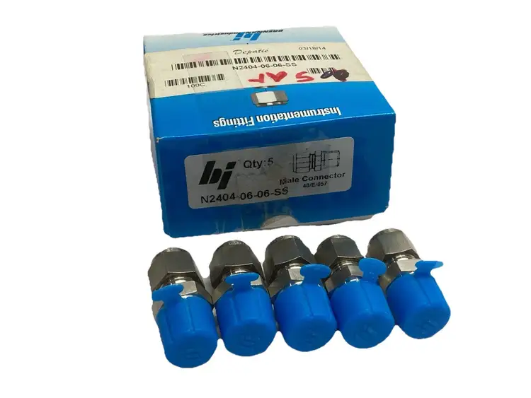 Used BRENNAN STRAIGHT DOUBLE FERRULE TUBE FITTING 3/8" OD PKG OF 5 Valves/Fittings | Maverick Industrial Sales #1103614
