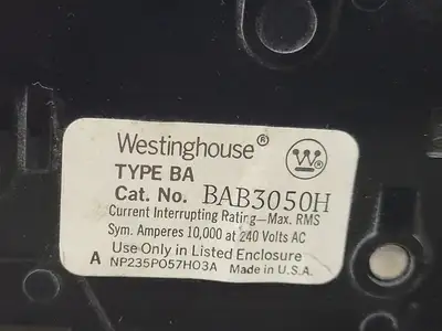 USED WESTINGHOUSE BAB3050H