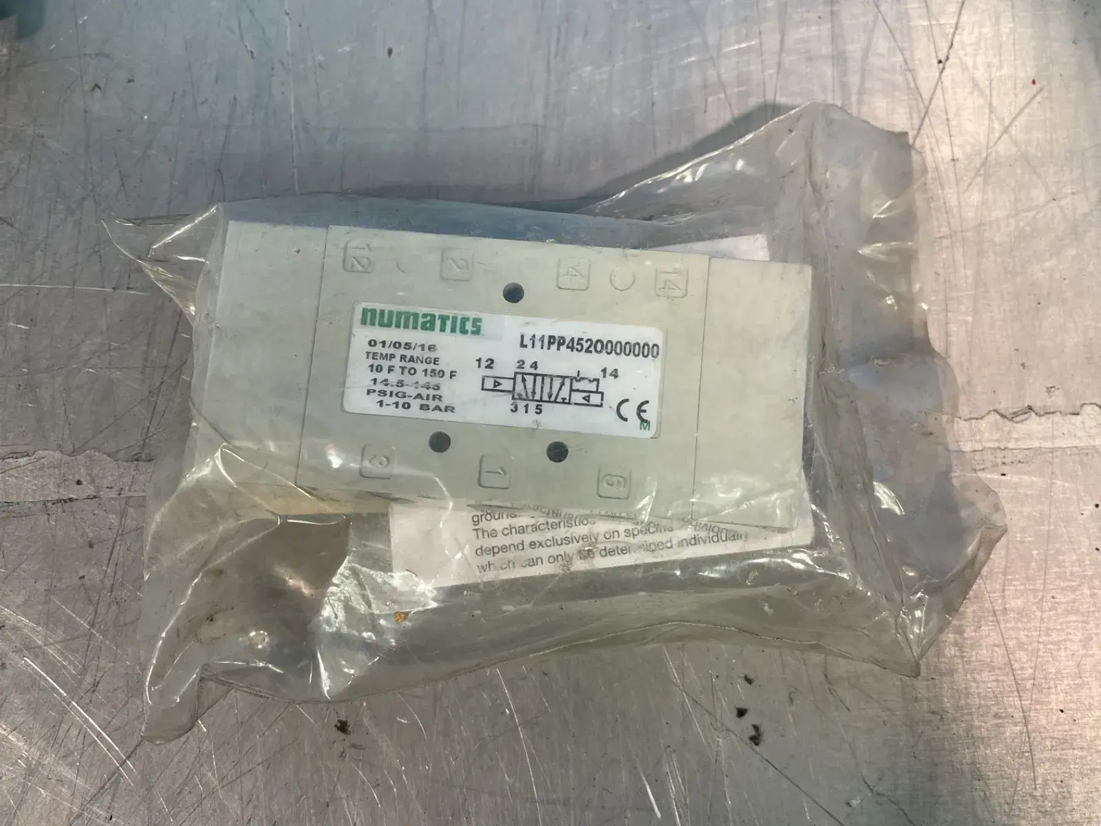 NEW 2016 NUMATICS L11PP452O000000