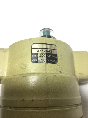 Norgren 8282K43 Pneumatic Air Filter Inlet 250 PSIG Max Temp 150°F Max