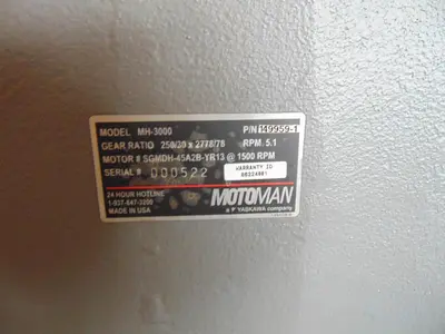 USED YASKAWA MOTOMAN MH-3000