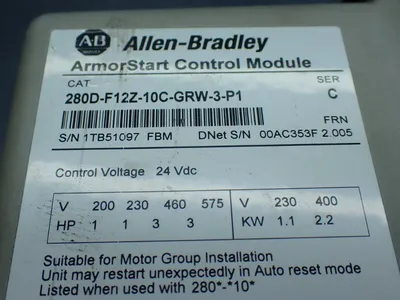 USED ALLENBRADLEY 280DFN10R