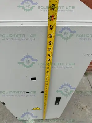 USED UNBARNDED METAL ENCLOSURE 19.5" X 14" X 48" W/ 1  TOP SHELF, KEY