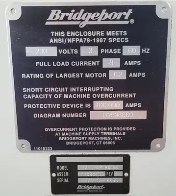 Used BRIDGEPORT EZ-TRAK-DX Vertical Mills Kentucky US | Aucto #1443922