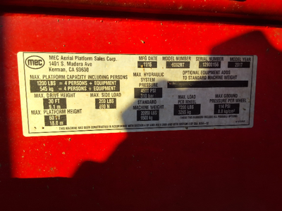 Used 2016 MEC 6092RT Scissor Lifters North Carolina US | Stack Equipment #1550361