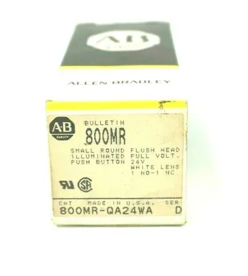 NEW ALLEN BRADLEY 800MR-QA24WA PUSH BUTTON SER.D 800MRQA24WA