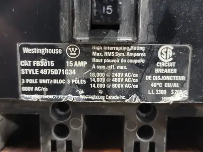 USED WESTINGHOUSE FB3015