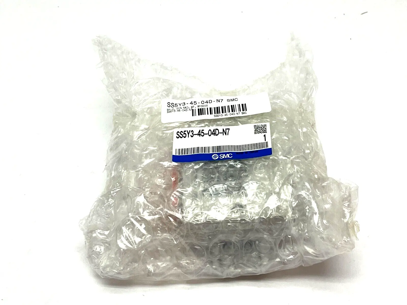 SS5Y3-45-04D-N7 | SMC  Stacking Manifold w/ DIN Rail - New Other