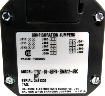 NEW MOORE INDUSTRIES TIY/J1-50-450F/4-20MA/12-42DC TEMPERATURE TRANSMITTER