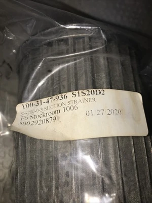*New In Factory Bag Suction Strainer SS-200-0-3# 100-3147-936 S1S20D2!