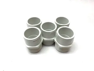 USED SPEARS REDUCER ADAPTER PCV SCH40 1-1/4" X 1" WHITE