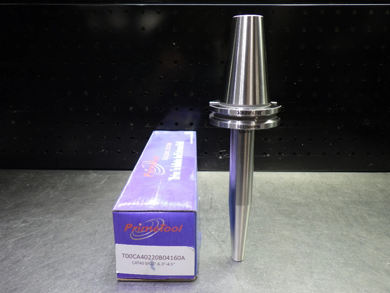 PrimeTool CAT40 4mm Shrink Fit Tool Holder 6.3" Pro T00CA40220B04160A (LOC2714B)