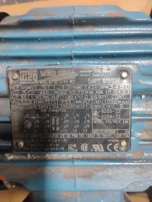 WEG 00156ET3E143T-W22 General Purpose Motors | ESS Industrial Equipment Sales (5)