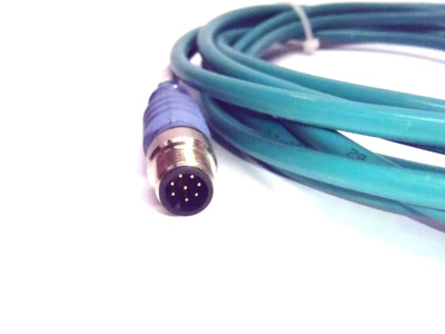 USED TURCK EUROFAST CORDSET DBL-ENDED M12 4-PIN TO M12 8-PIN