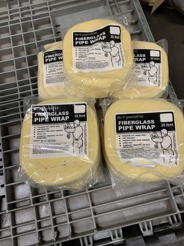 Fiberglass Pipe Wrap, 3"x 35’ (Lot Of 7) Fast Shipping!