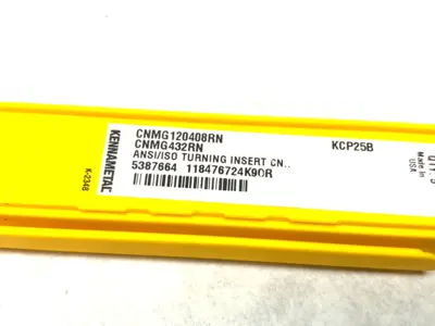 NEW KENNAMETAL KENLOC™ CNMG NEGATIVE INSERTS CNMG432RN KCP25B