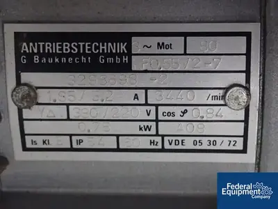 USED Glatt Glatt GPCG 1 Fluid Bed Dryer Granulator, S/S
