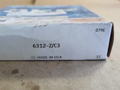 NEW SKF 6312-Z/C3