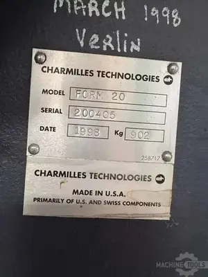 Used CHARMILLES FORM 20 EDM Sinkers Illinois US | Perfection Global, LLC. #1371127