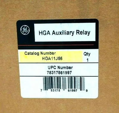 NEW SEALED GENERAL ELECTRIC HGA11J56 AUXILIARY RELAY