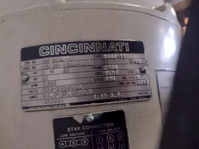 90 TON X 8' CINCINNATI MODEL 90CBX6 HYDRAULIC PRESS BRAKE: STOCK #16451