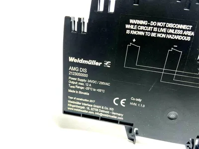 2123050000 AMG DIS | Weidmuller  MaxGuard Circuit Breaker 24V 12A Made 2017 - New Other