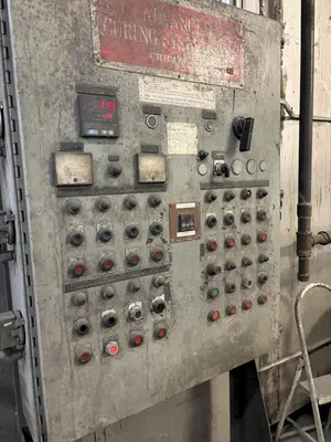 ADVANCED CURING SYSTEMS AUTOMATIC HANGER CONVEYOR PASS-THROUGH SYSTEM: YOBRO #24994