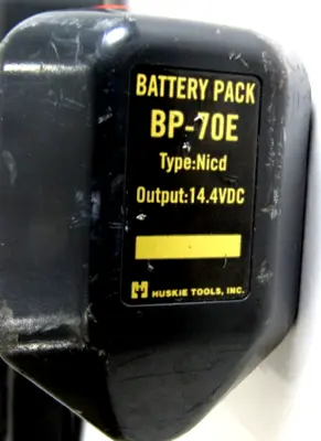USED HUSKIE REC-5510 ROBO-CRIMP BATTERY PACK BP-70E NO CHARGER REC5510