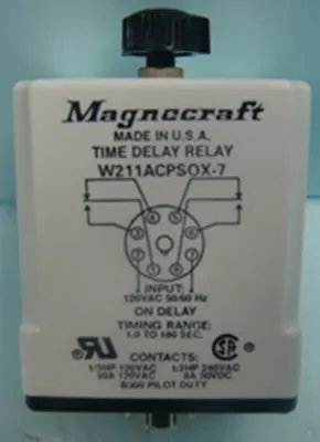 QTY. 1. MAGNECRAFT MADE IN U.S.A. TIME DELAY RELAY...