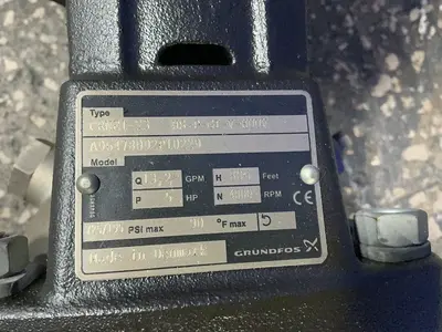 Used GRUNDFOS A96478092P10229 Pumps Ohio US | HGR 24 #1304112