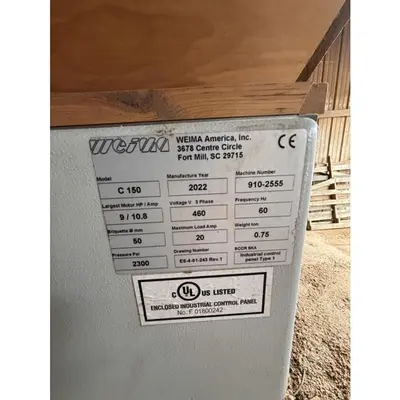 Used WEIMA C-150 Briquetting Pennsylvania US | MICHAM2813 INC #1516634